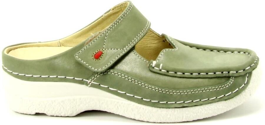 Wolky Dames Roll Slipper 0622736-701 Sage Groen