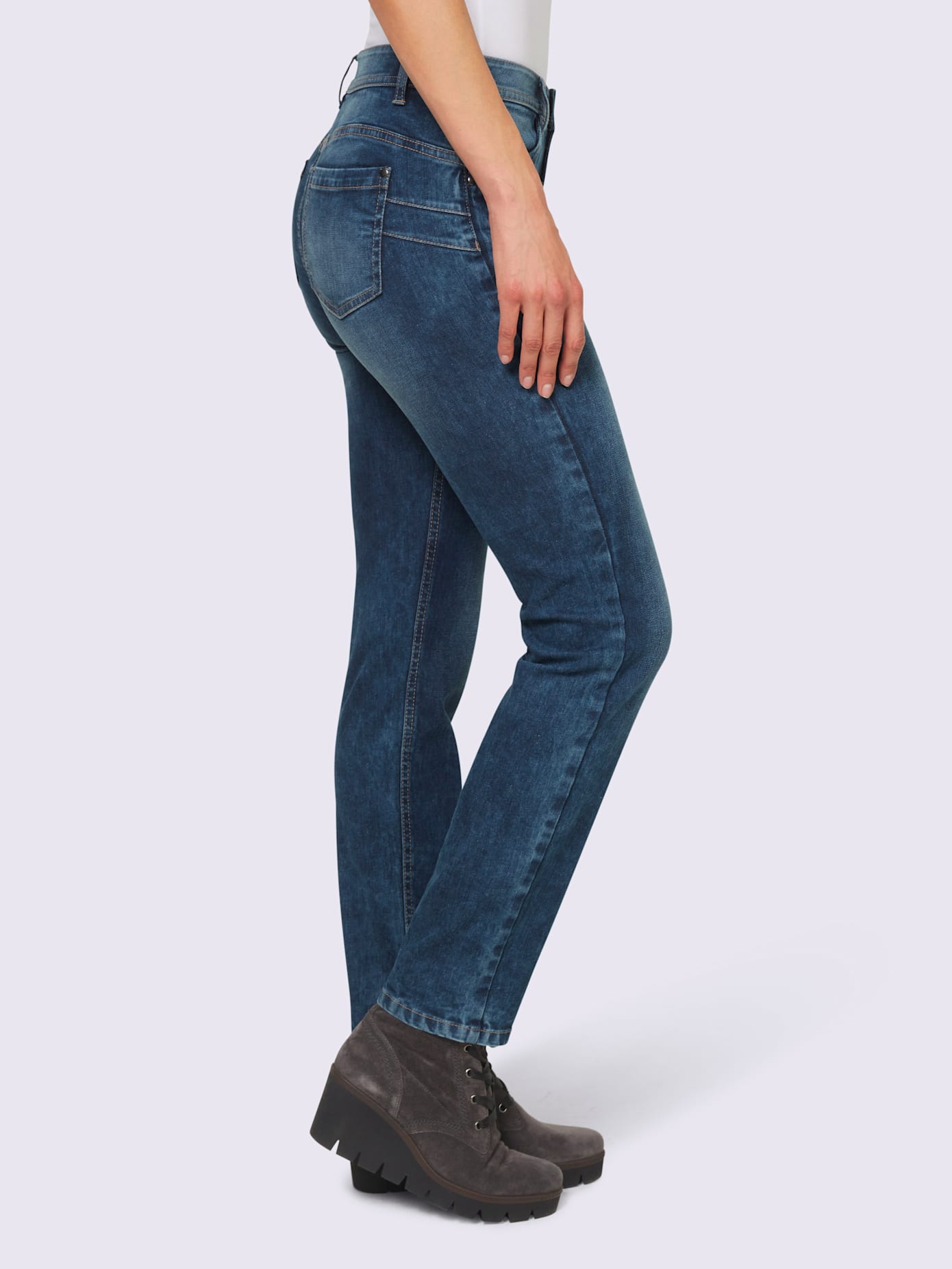 Jean push-up effet froissé tendance