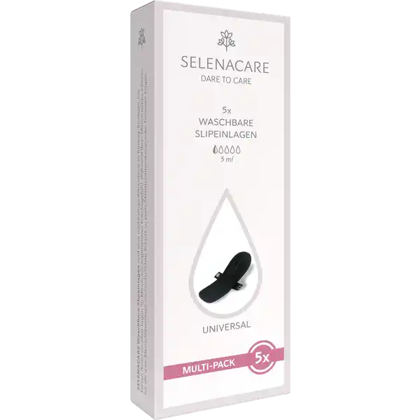 Waschbare Slipeinlage schwarz Multi-Pack