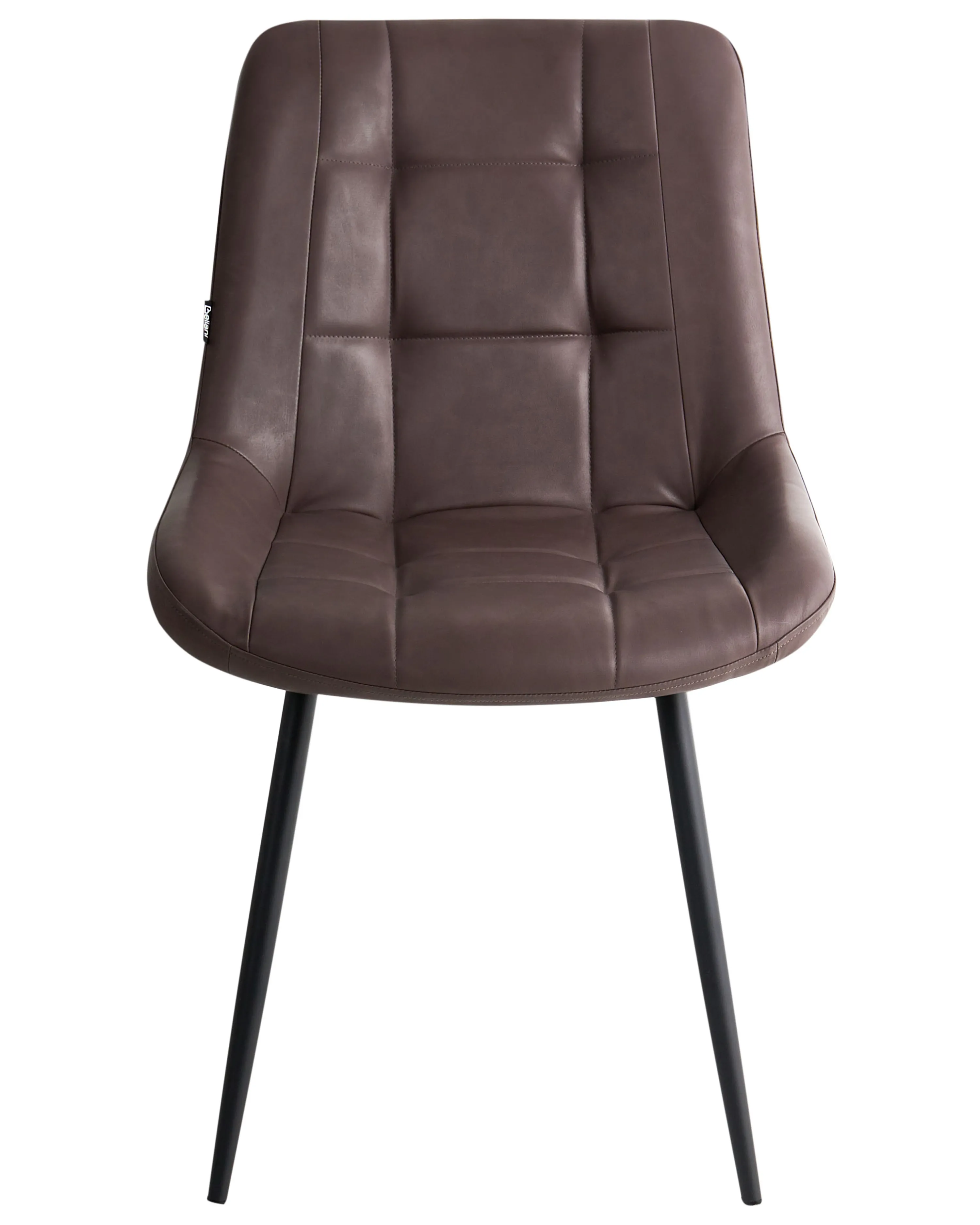 Set van 2 eetkamerstoelen MELROSE II Kunstleer Donkerbruin