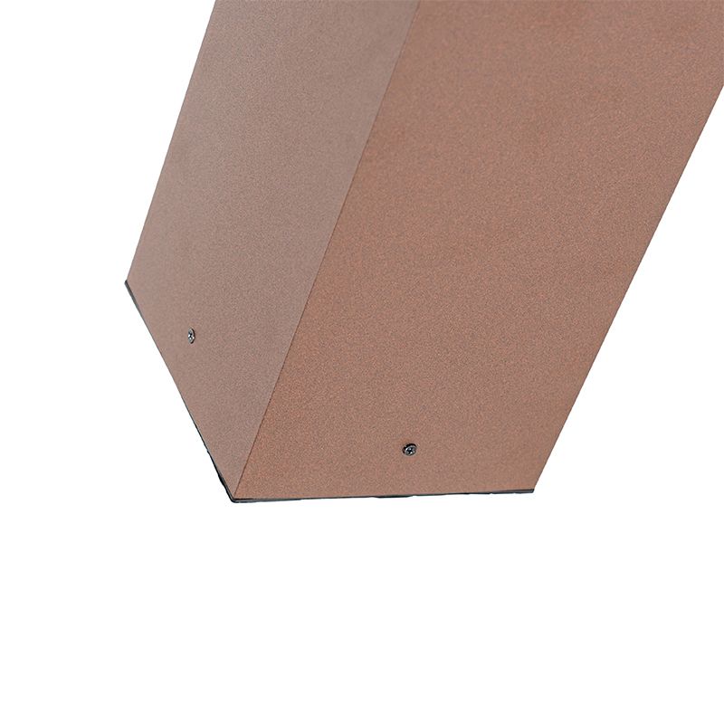 Industriële staande buitenlamp roestbruin 80 cm IP44 - Charlois