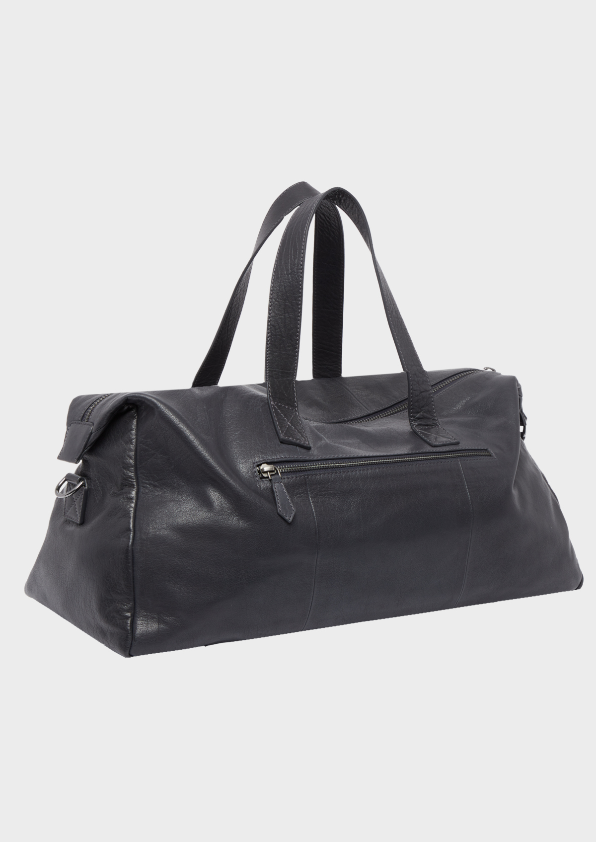 Sac 48h en cuir bleu marine