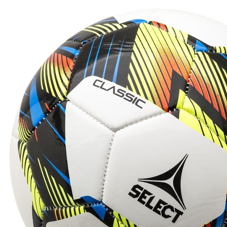 Select Ballon Classic V23 - Blanc Noir/Bleu/Jaune