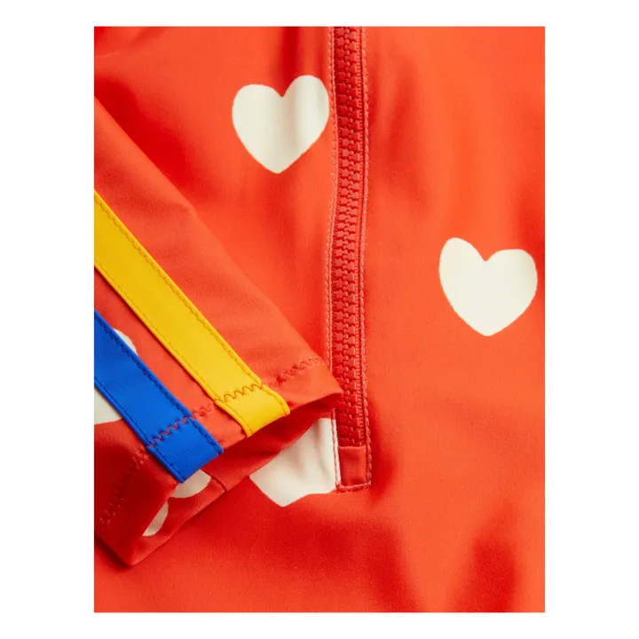 Mini Rodini Maillot de Bain Cœur Matière Recyclée | Rouge