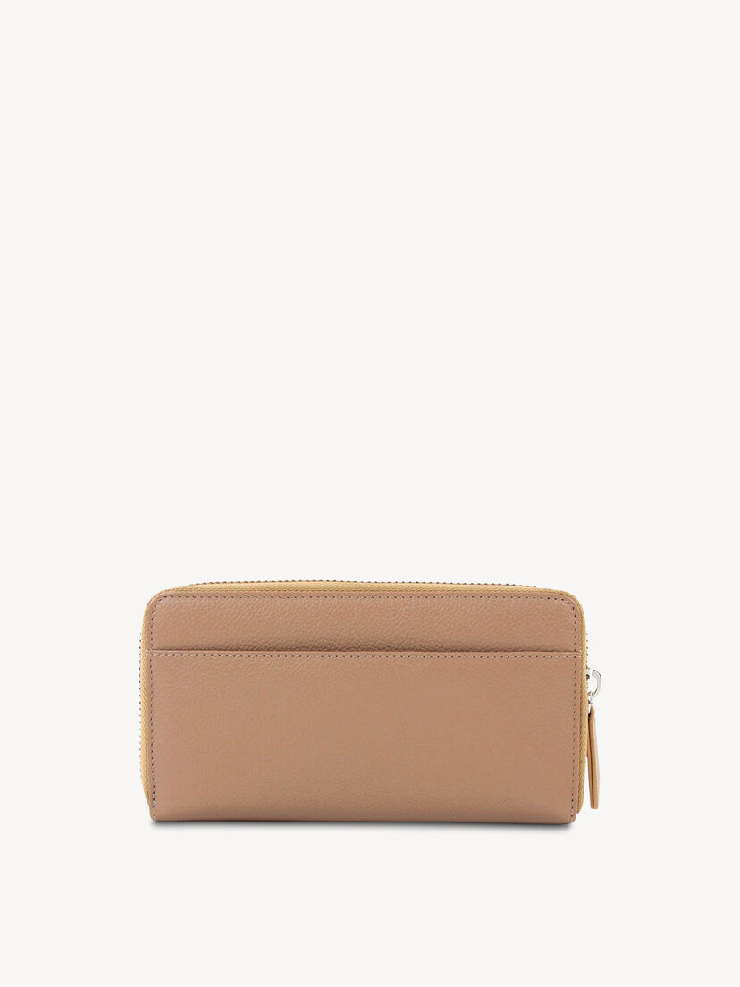 Leren Portemonnee - beige