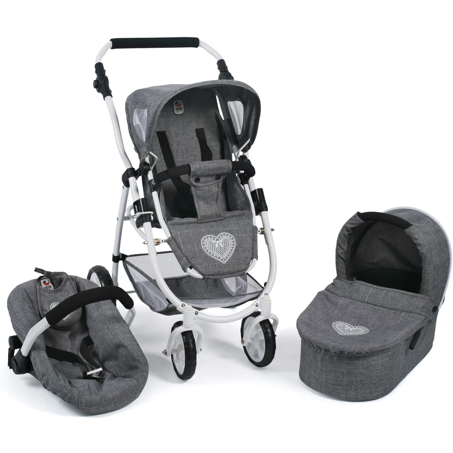 BAYER CHIC 2000 3 in 1 Kombi EMOTION ALL IN Jeans grey