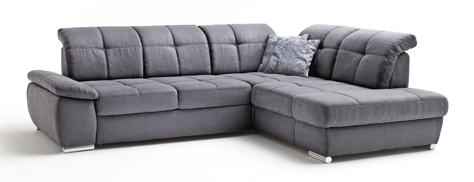 Ecksofa Miguel 303 x 249 cm grau