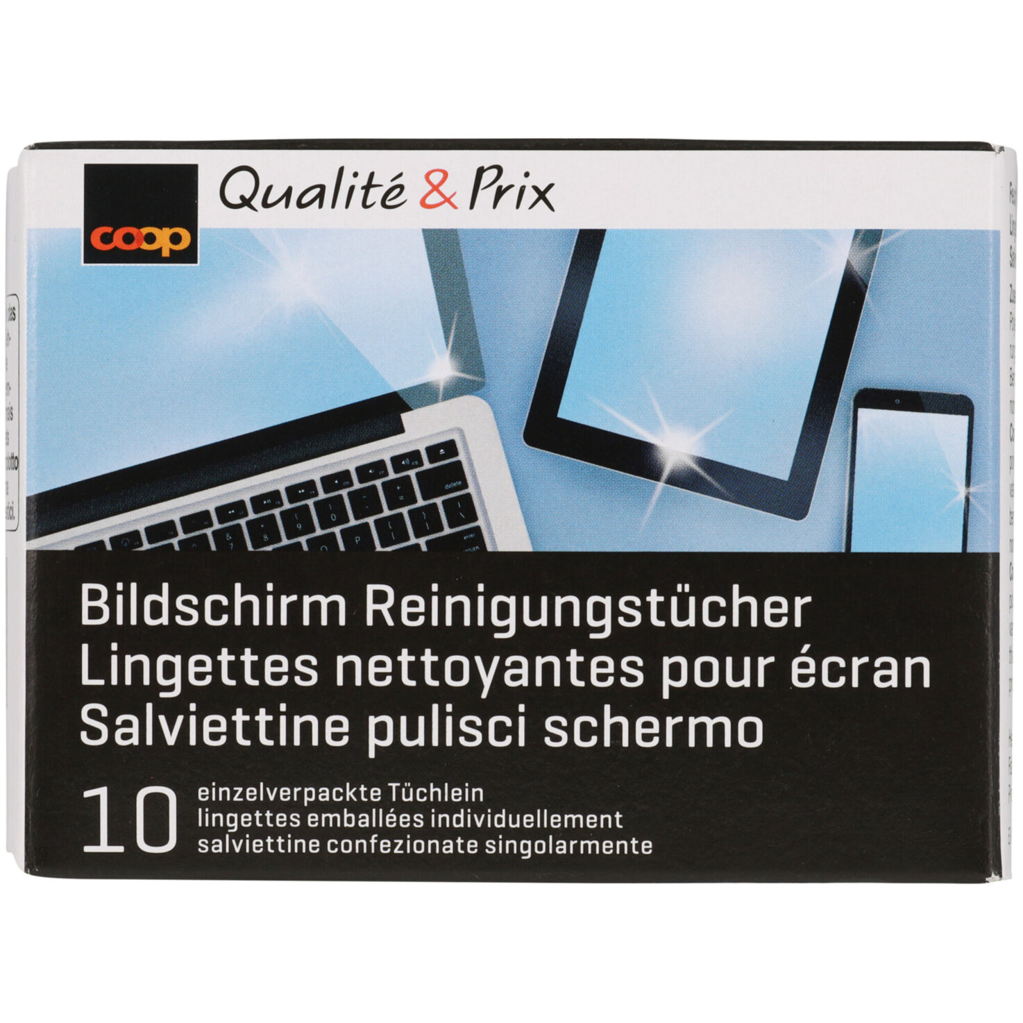 Bildschirm Reinigungstücher 10 Stück