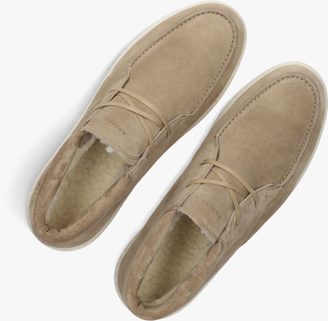 taupe nubikk veterschoenen jiro gio fur