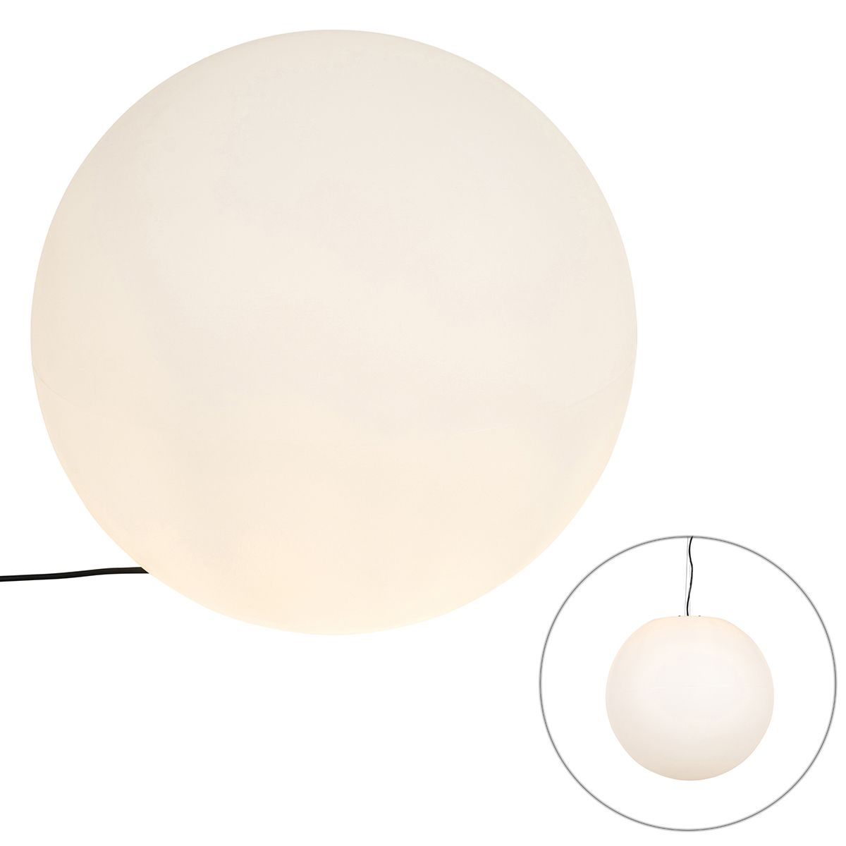 Moderne buitenlamp wit 56 cm IP44 - Nura