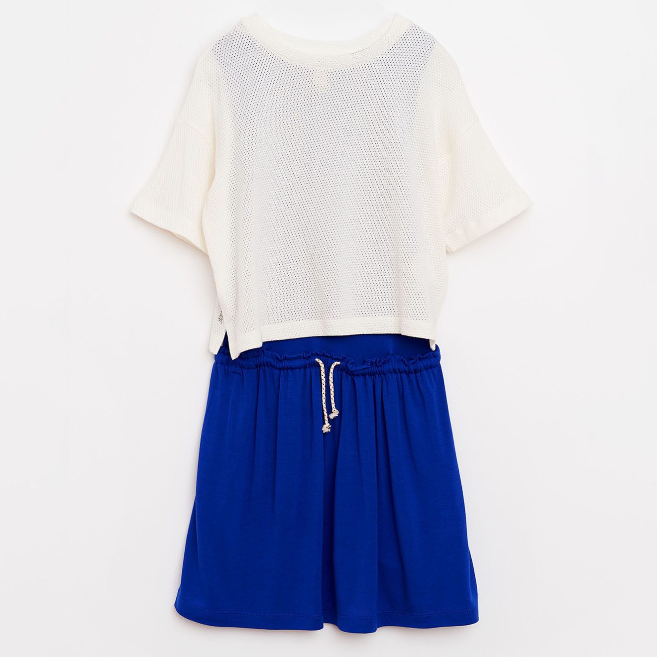 Bellerose Robe Abal bleu/blanc