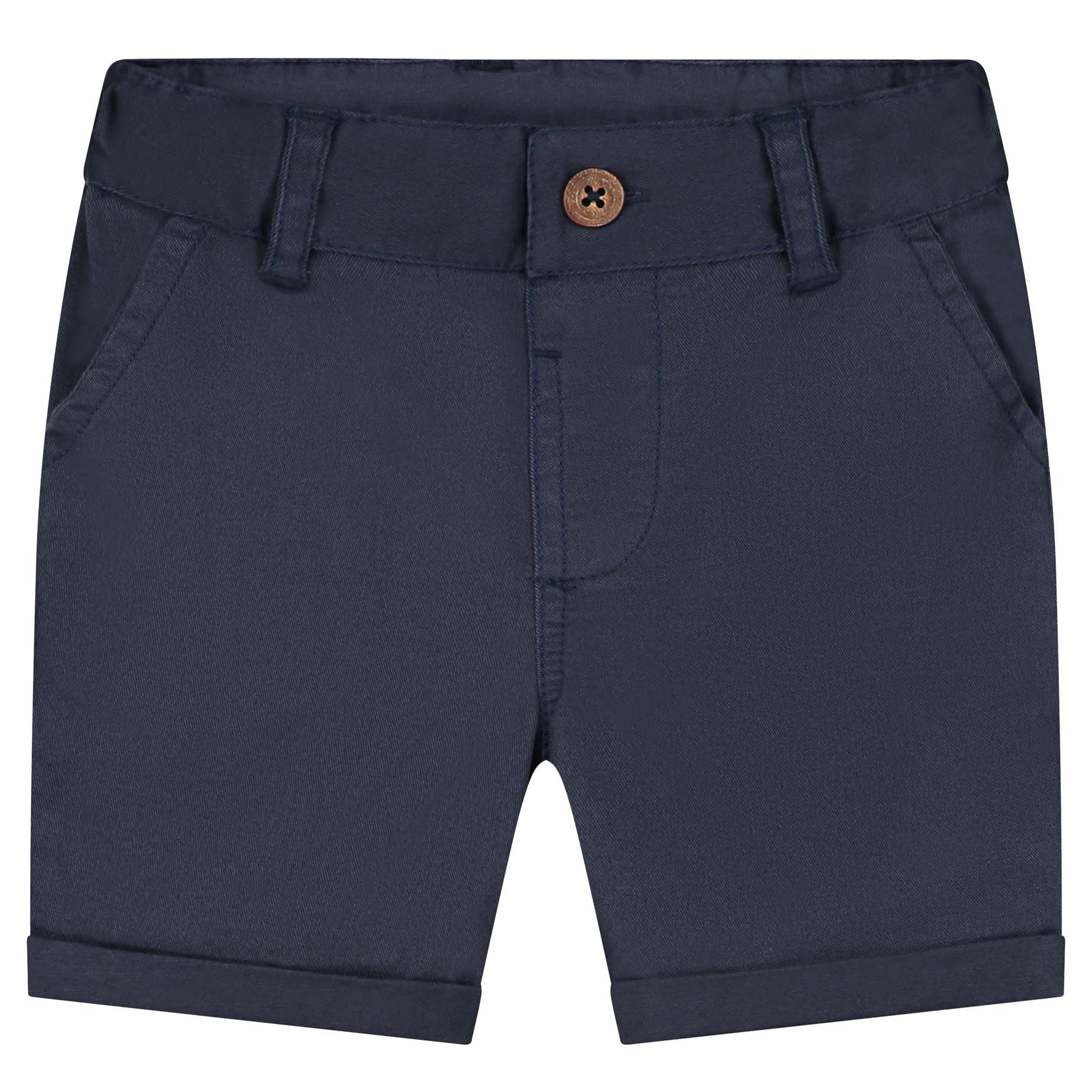 Prénatal peuter short  effen blauw