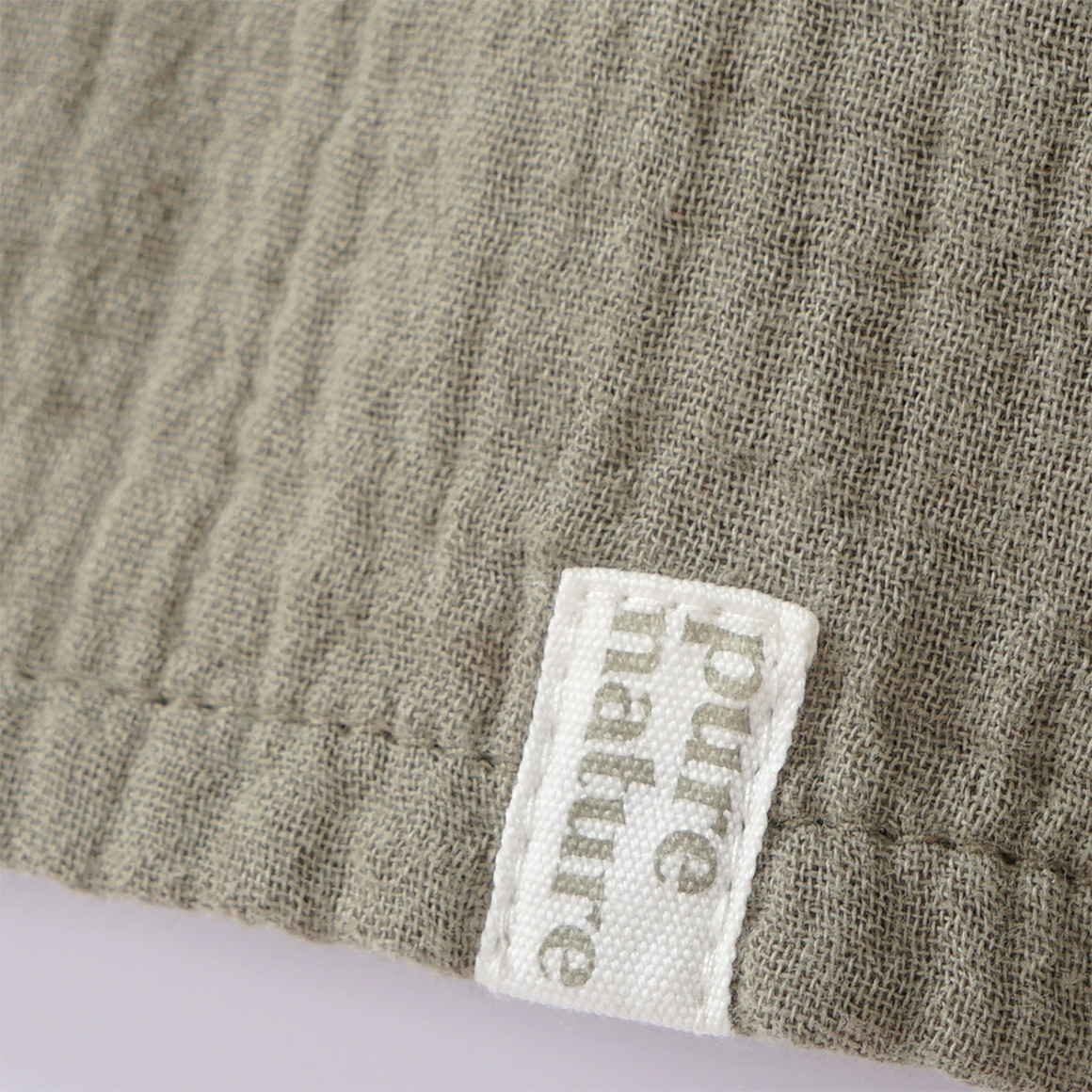 Topolino Pure Collection Jungen Hemd aus Musselin oliv