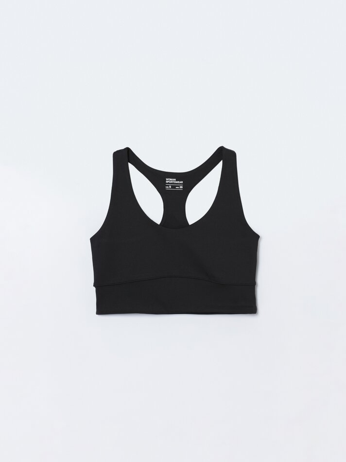 Conjunto de 3 tops esportivos - Tamanho Médio Laranja