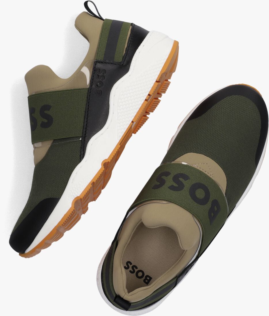 BOSS KIDS groene boss kids lage sneakers baskets