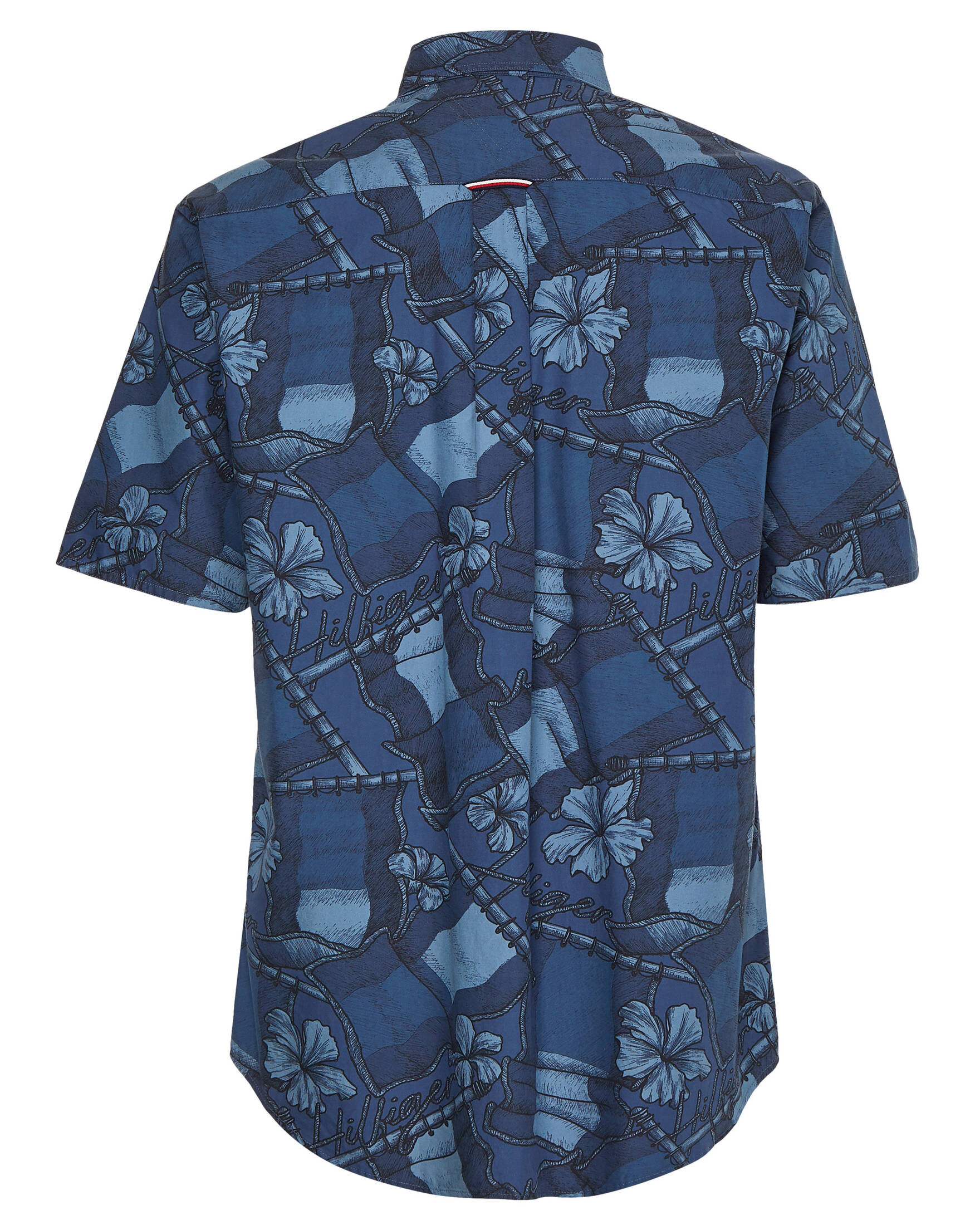 Tommy Hilfiger| Herren Freizeithemd CASUAL WAVY FLAG PRINT SHIRT Kurzarm