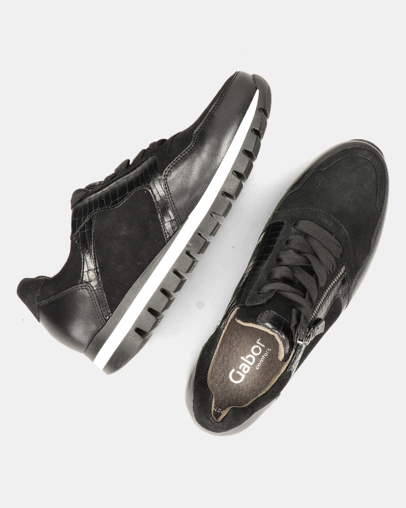 Gabor Lage sneakers  - zwart