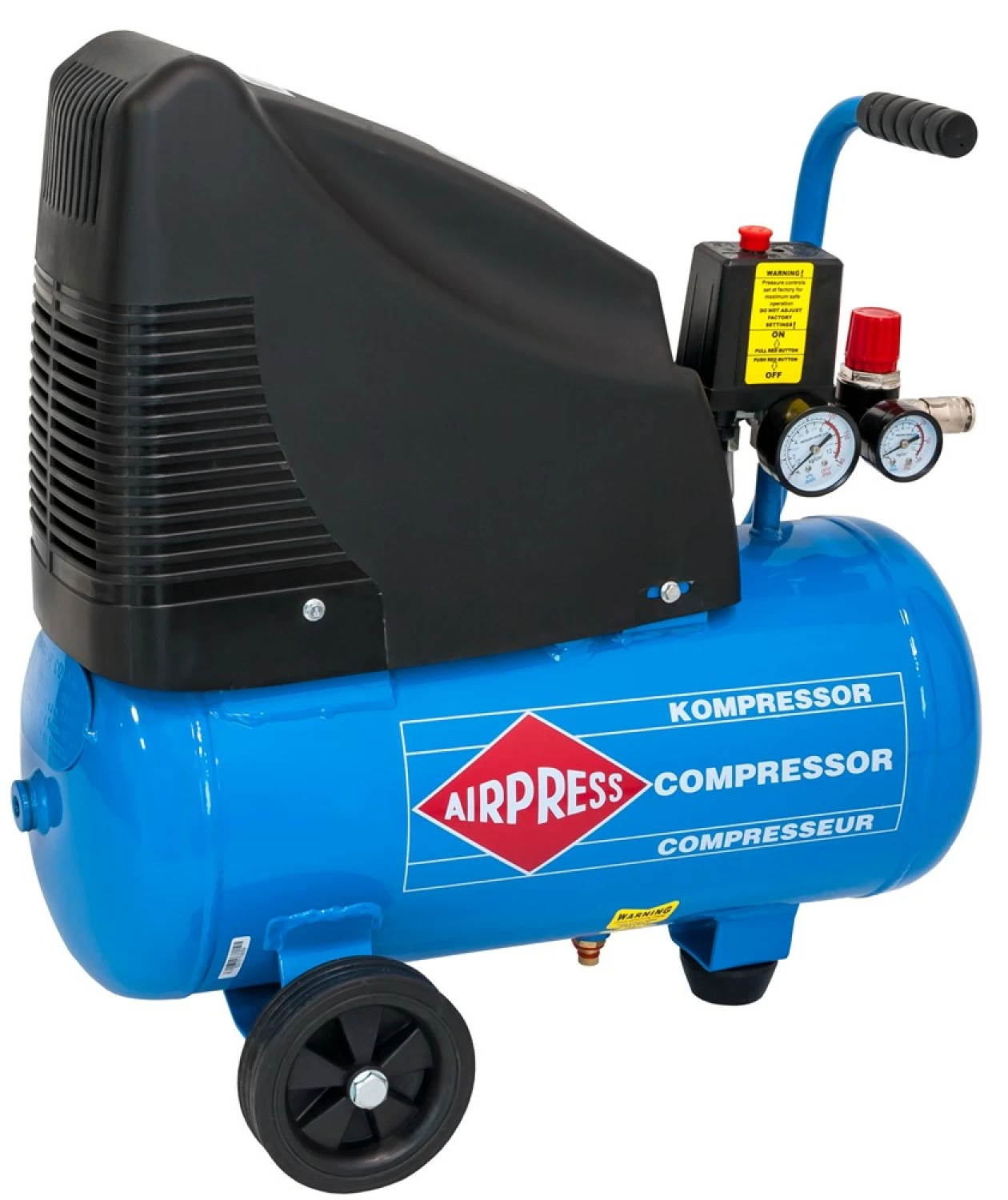 Airpress 36741-K1 - Olievrije Compressor HLO 215-25 8 bar 1,5 pk 172 l/min 24 l