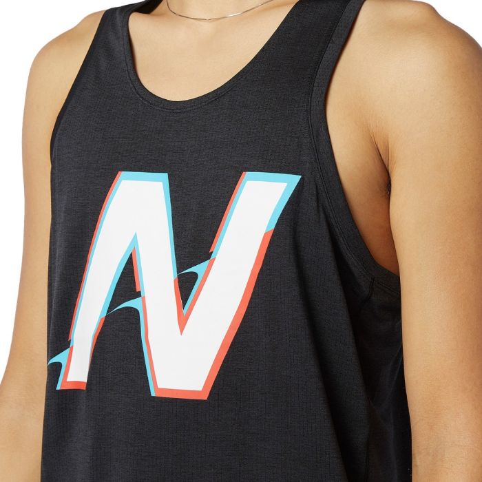 Printed Impact Run Singlet Men