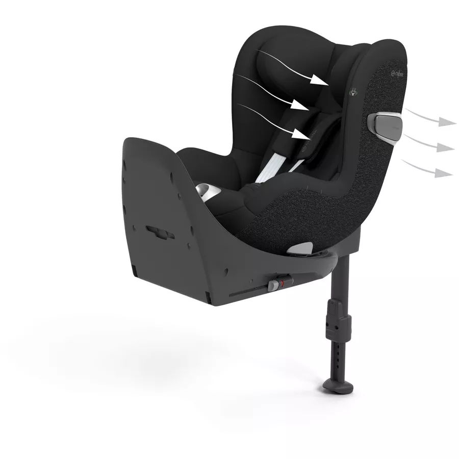 cybex PLATINUM Reboarder Sirona T I-Size Sepia Black mit Basisstation Base T