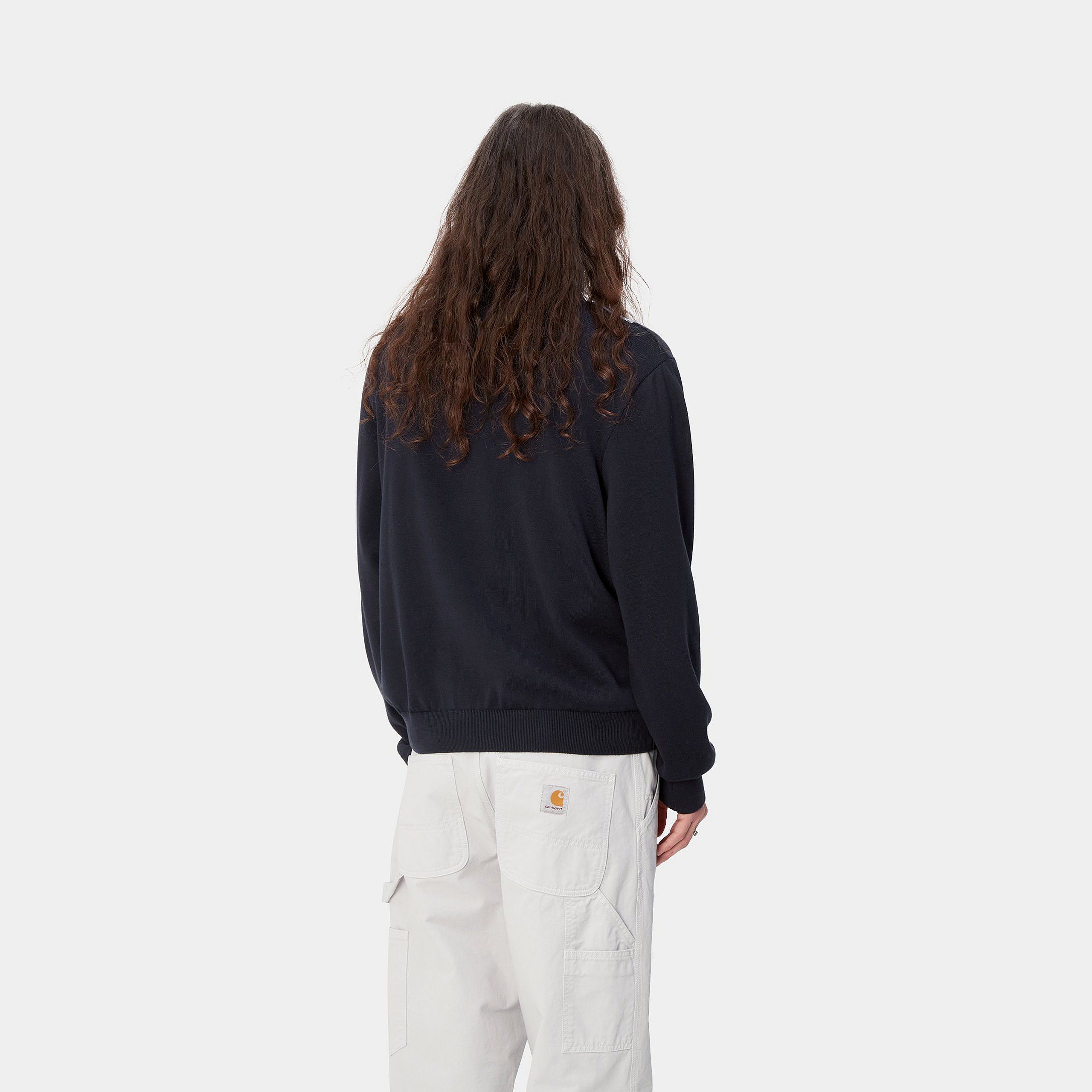 Carhartt WIP LS Kendricks Polo Dark Navy