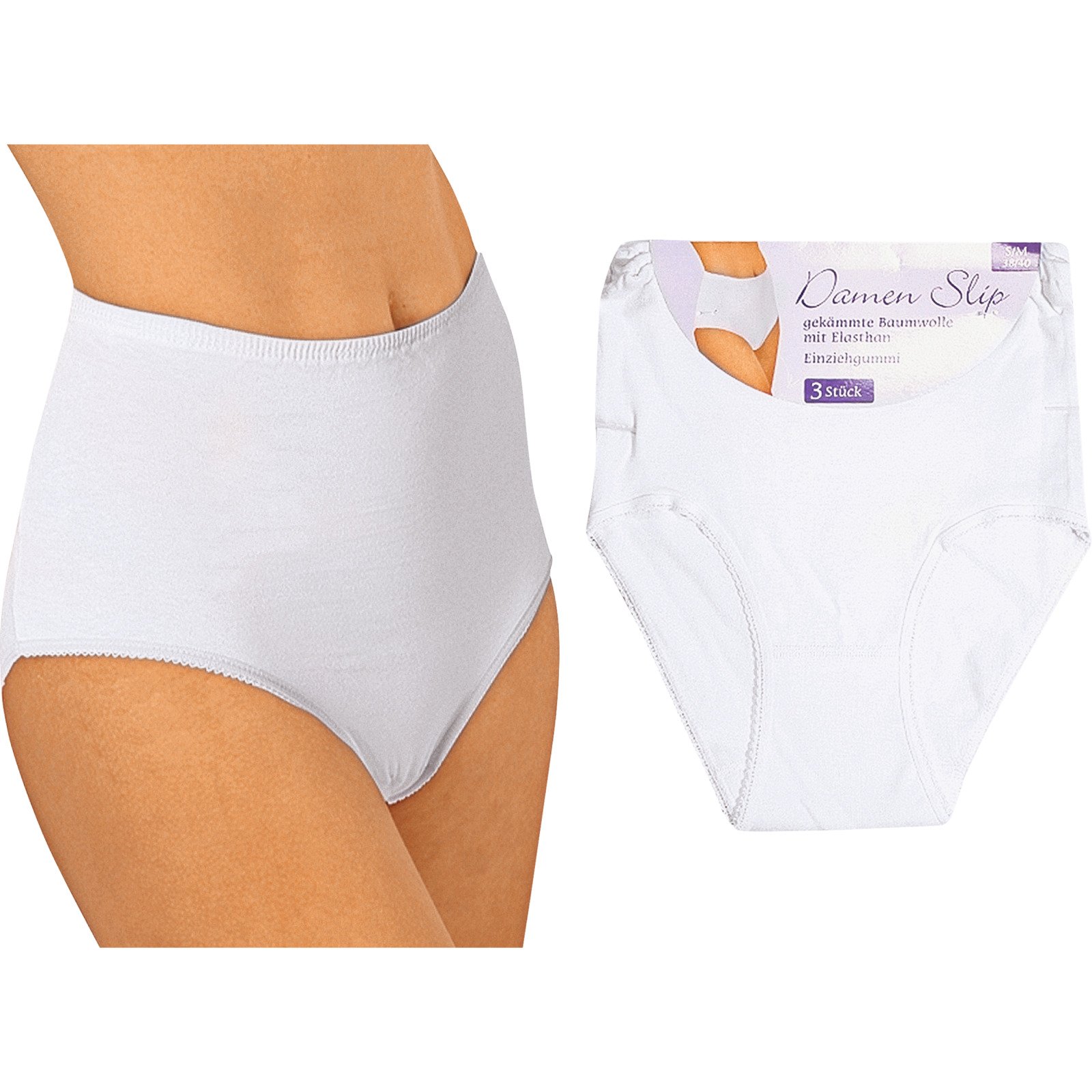Damen-Slip 3er Comfort