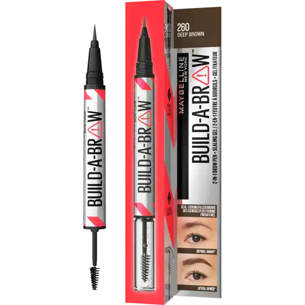 Build-A-Brow 2in1 Augenbrauenstift Nr. 260 mediumbraun + Versiegelungsgel