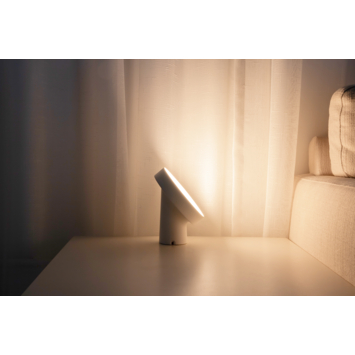 Lutec Connect tafellamp Moa wit LED, wit en gekleurd licht