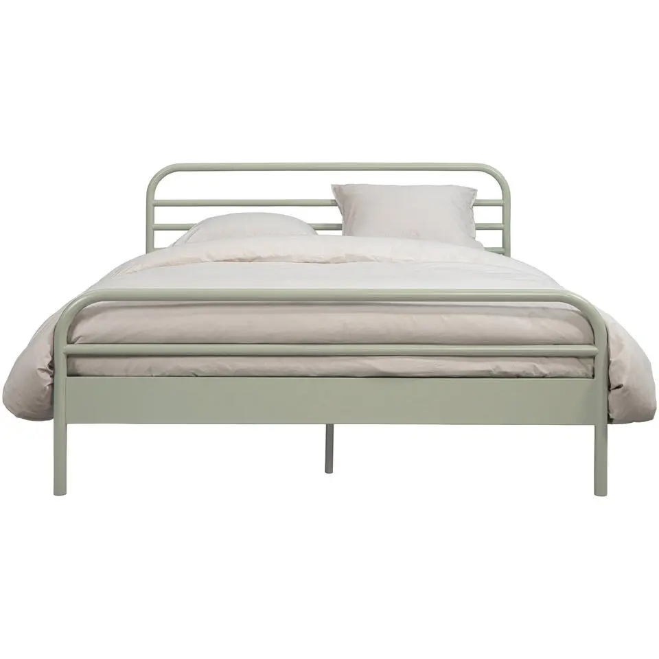 Bed Jada metaal - groen - 140x200 cm