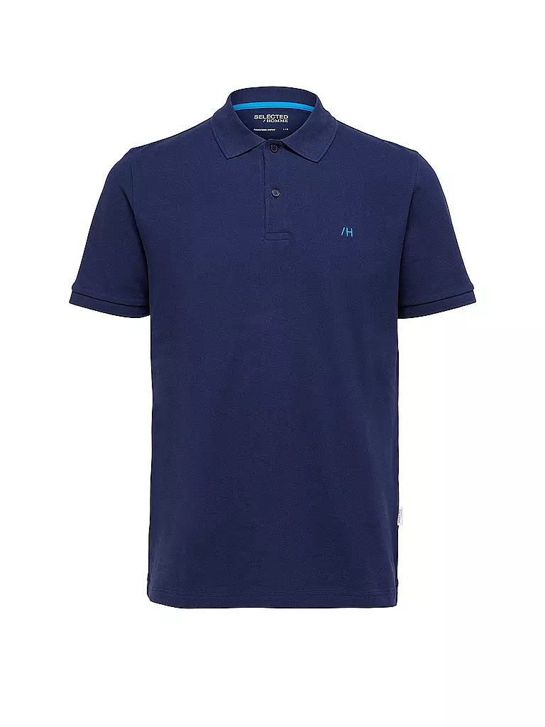 SELECTED Poloshirt SLHDANTE  blau