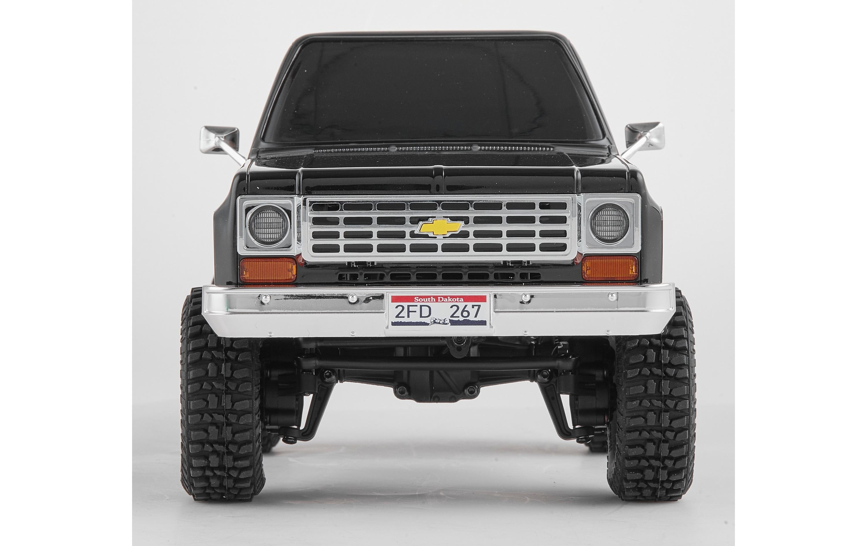 Scale Crawler Chervolet K5 Blazer, Schwarz, RTR, 1:24<br>FCX24 Mini Rock Crawler mit detaillierter Chevy Blazer Karosserie und 2-Gang Getriebe