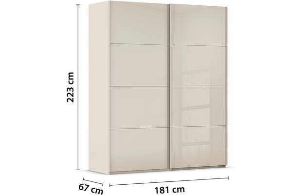 Kledingkast Finca Glans Glas