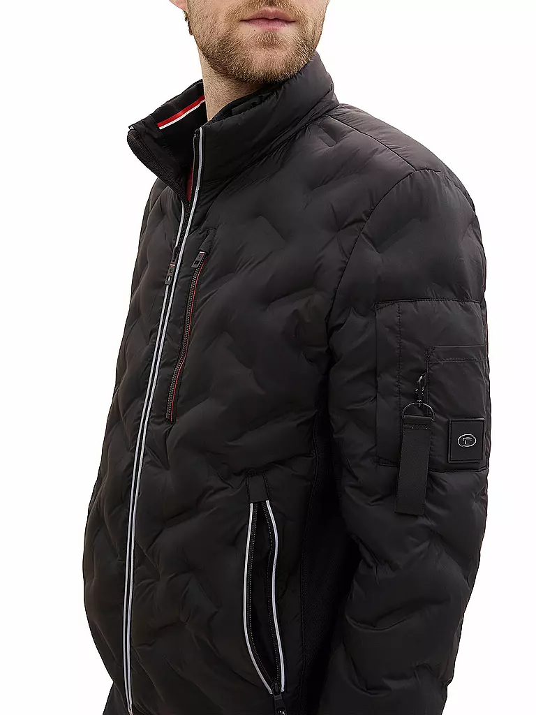 TOM TAILOR Leichtsteppjacke schwarz