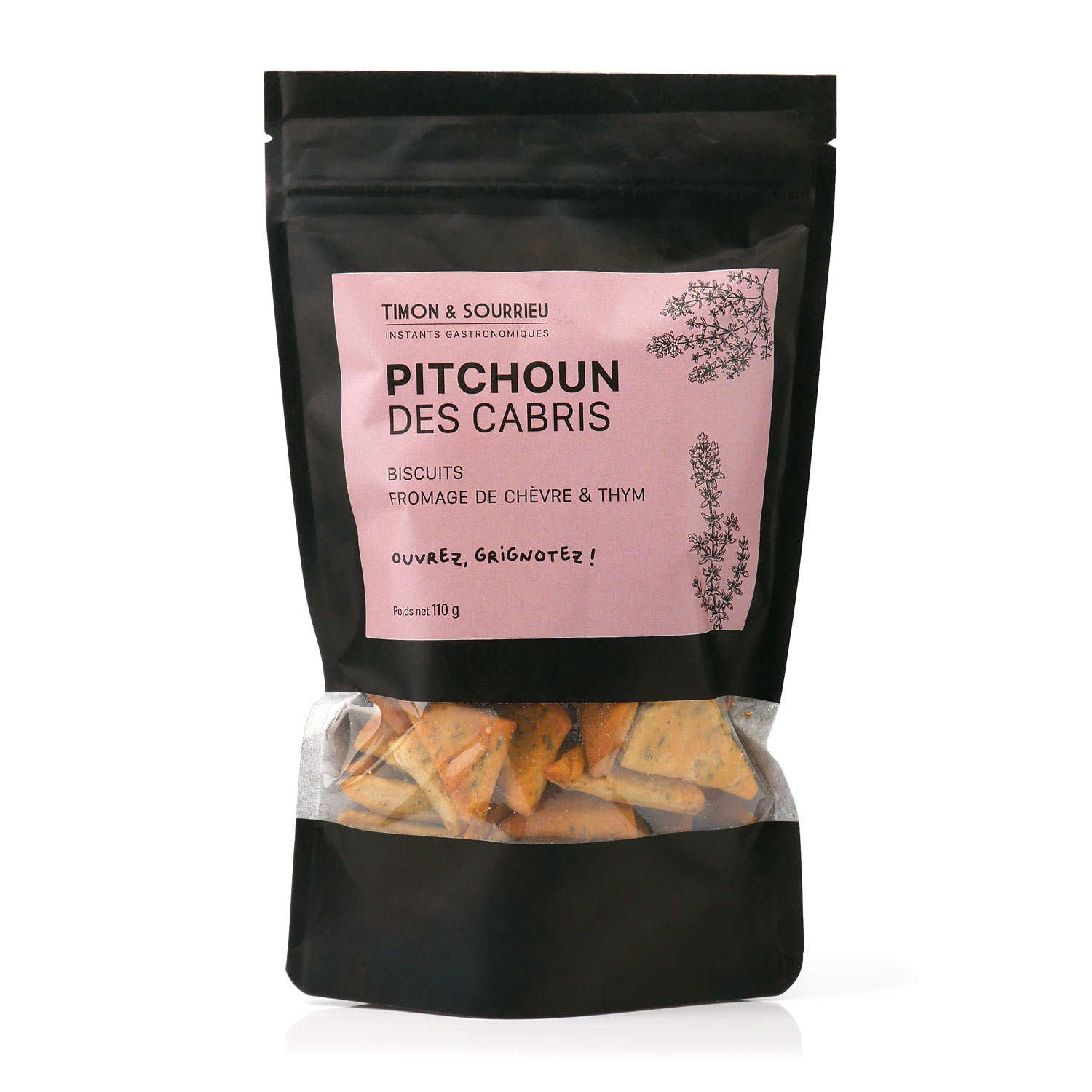 Pitchoun des cabris - Biscuits apéritif au fromage de chèvre et thym