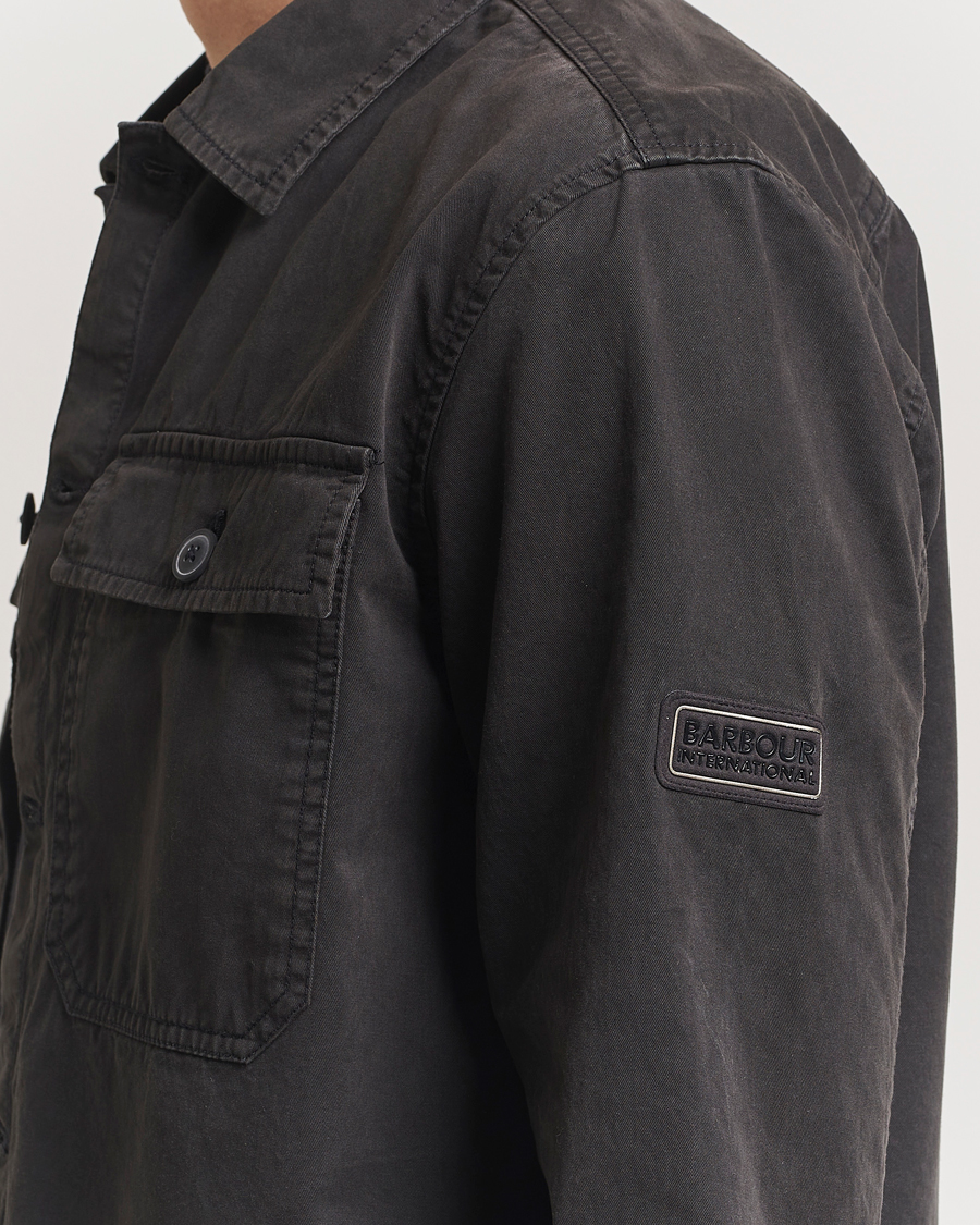 Barbour International Arlo Cotton Overshirt Black