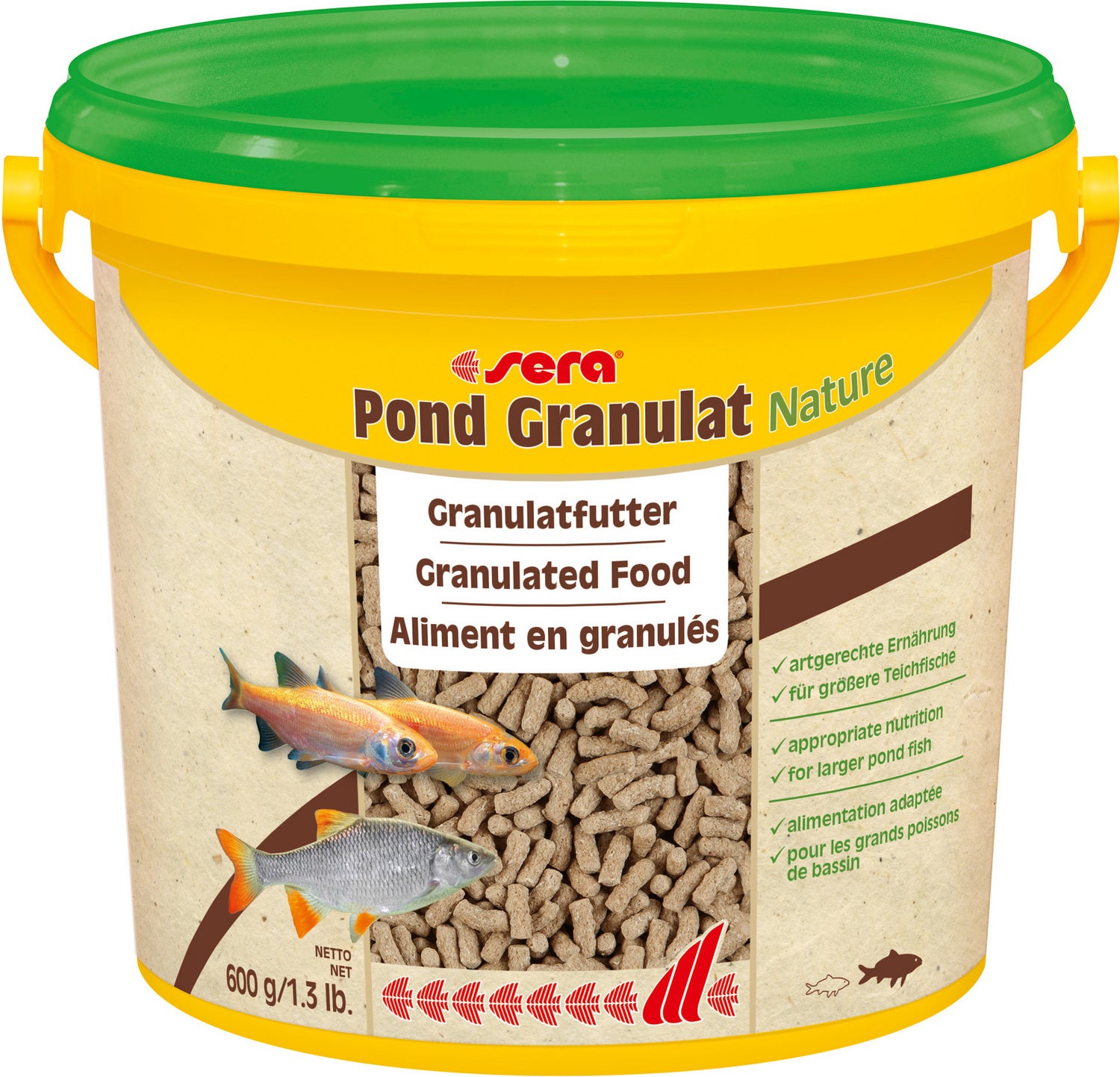 Sera visvoer Pond Granulat Nature 3800 ml