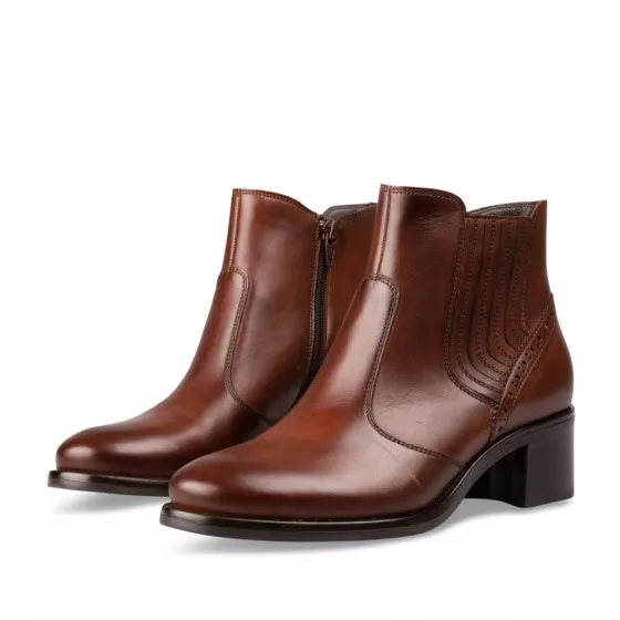 Bottines MARRON MEGIS ELEGANT