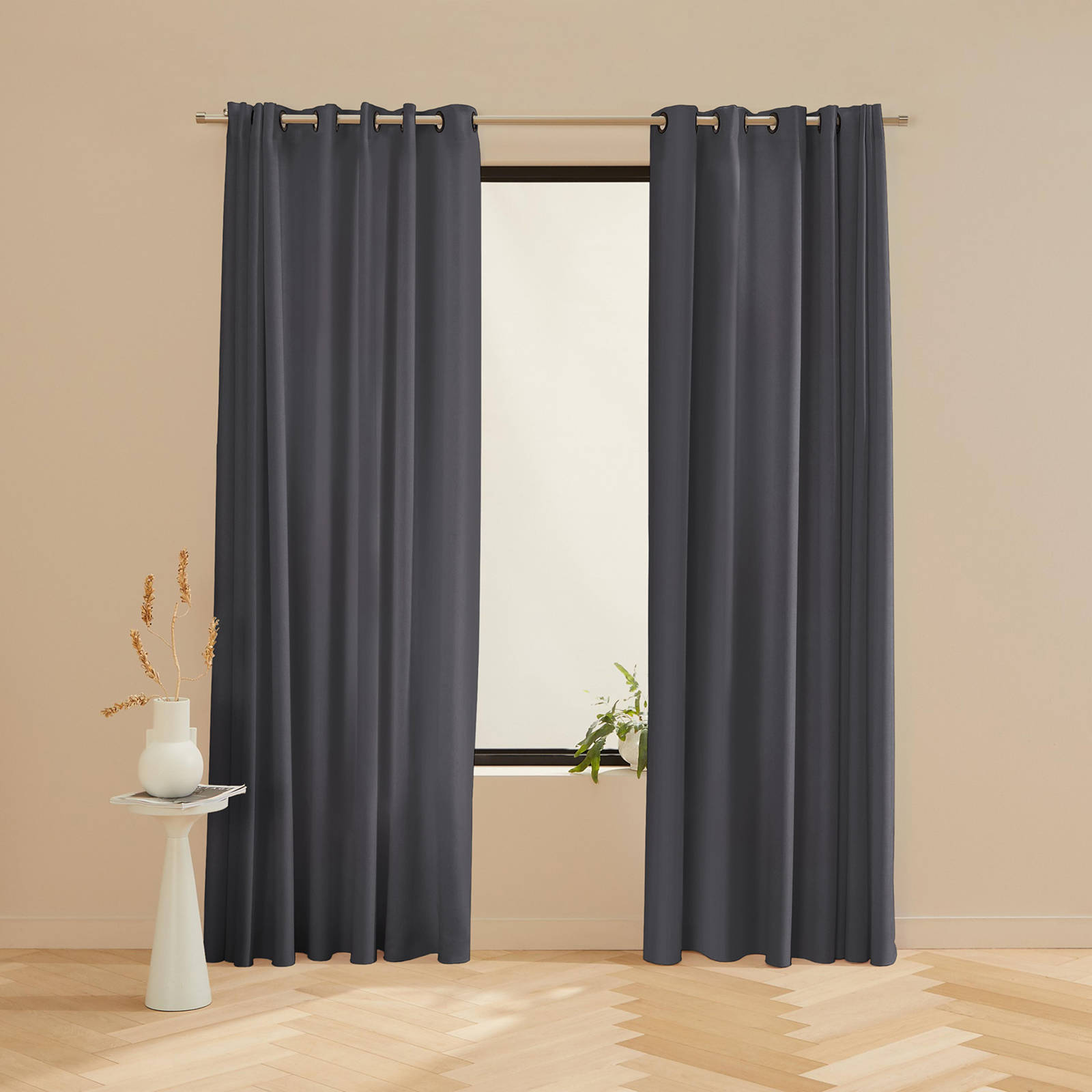 NOUS Living verduisterend gordijn Helena 98 dark grey