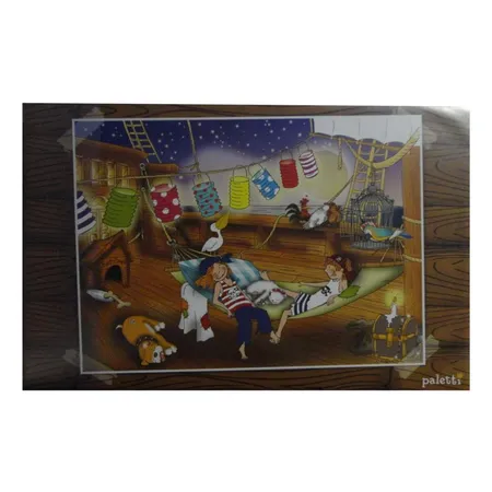 Loer & Schäfer Schreibtischunterlage mit Piratenmotiv 58,5 x 38,5 cm