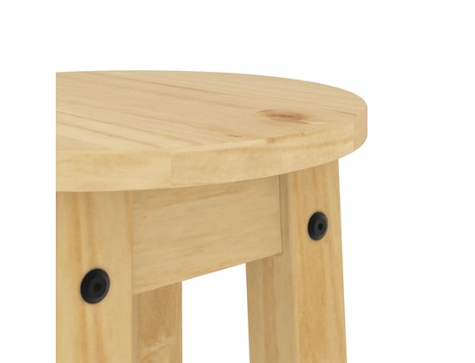 VIDAXL - Ensemble table et chaises Tabourets de bar lot de 2 bois massif de pin