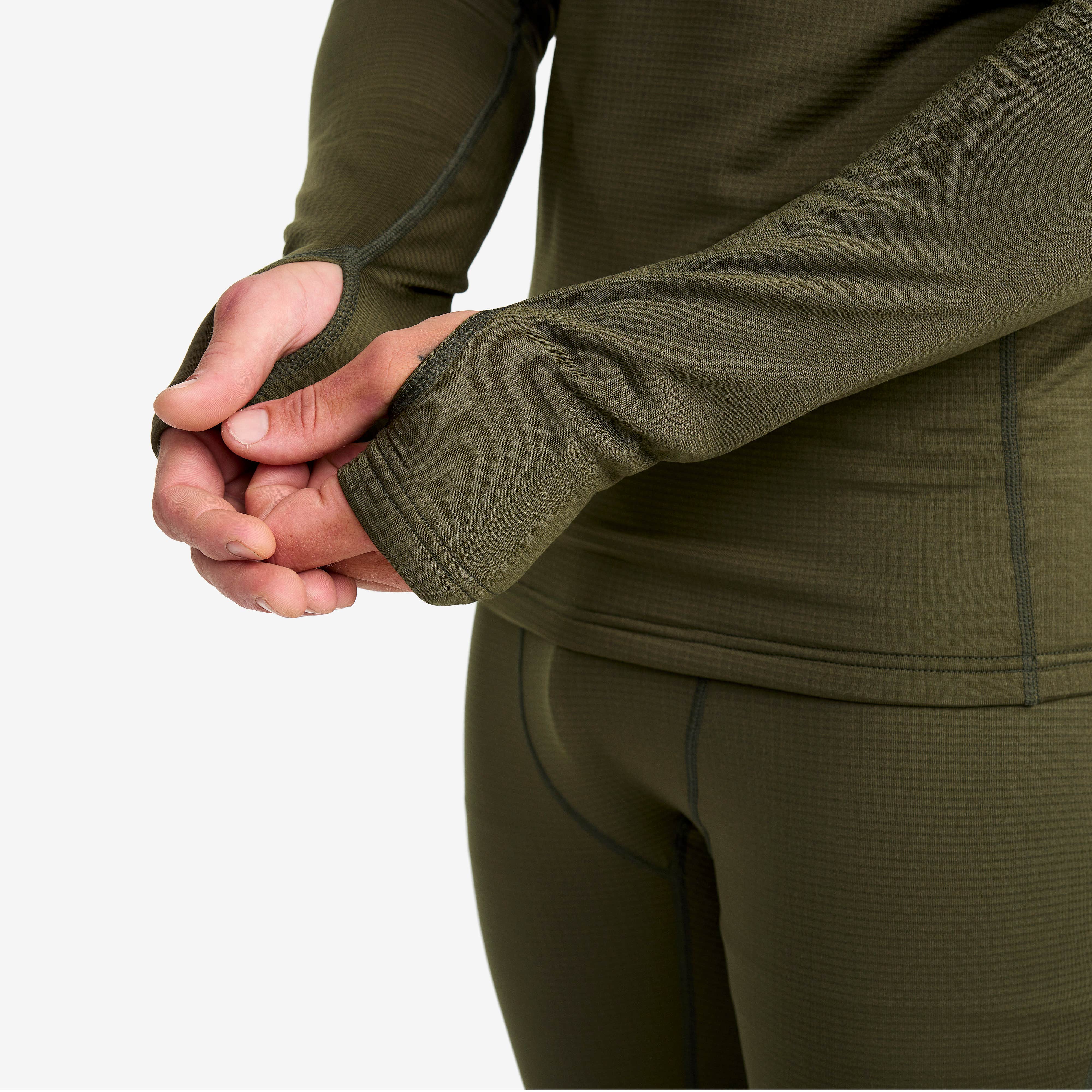 Waffle Half-zip Baselayer Top Herre Grape Leaf