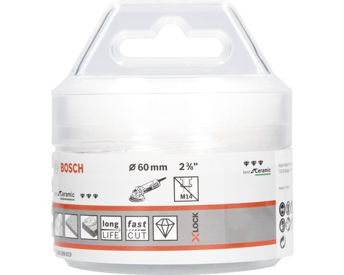 X-LOCK diamant droogboormachine Beste voor keramische droogsnelheid 60 x 35 mm