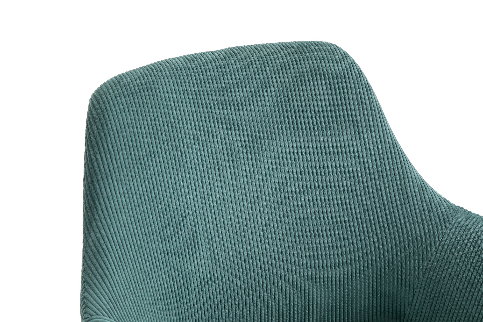 Armlehnstuhl Cord Optik 2er Set grün Polsterstuhl Esszimmerstuhl Stuhlset