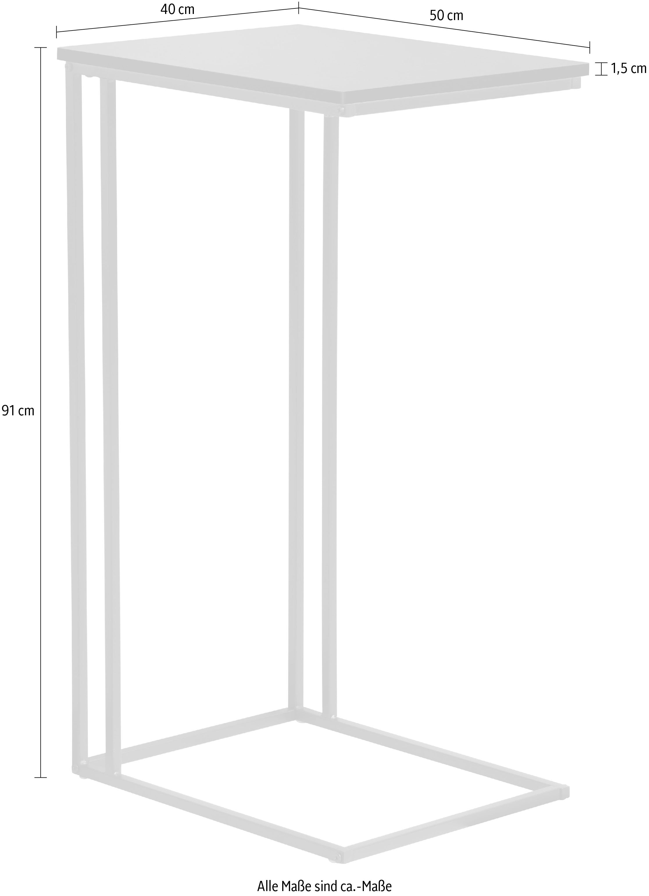 INOSIGN Beistelltisch »Sterling« 1 Stk. tlg. Nachttisch für ein Boxspringbett - Couchtisch (B/T/H): 50/40/91 cm