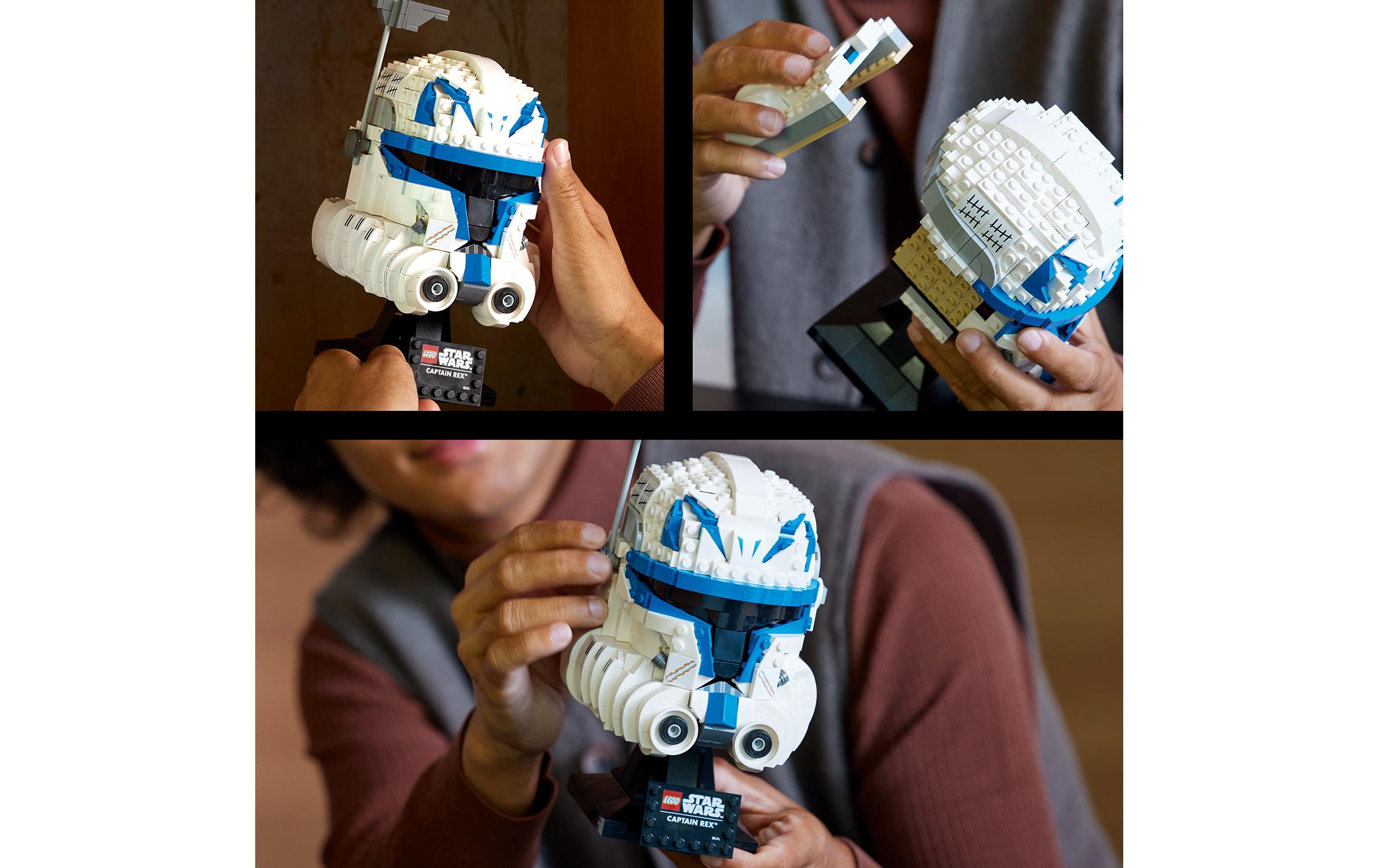 Star Wars Captain Rex Helm 75349Der Helm von Captain Rex zum Bauen und Ausstellen
