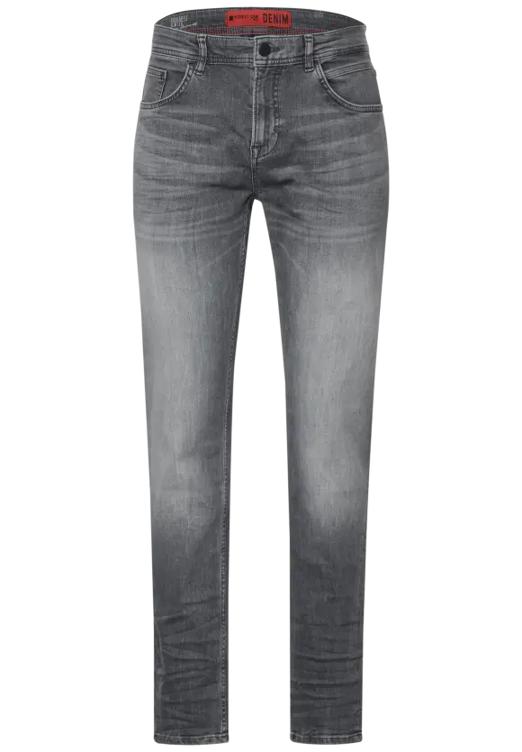 Graue Regular Fit Jeans - mid grey wash