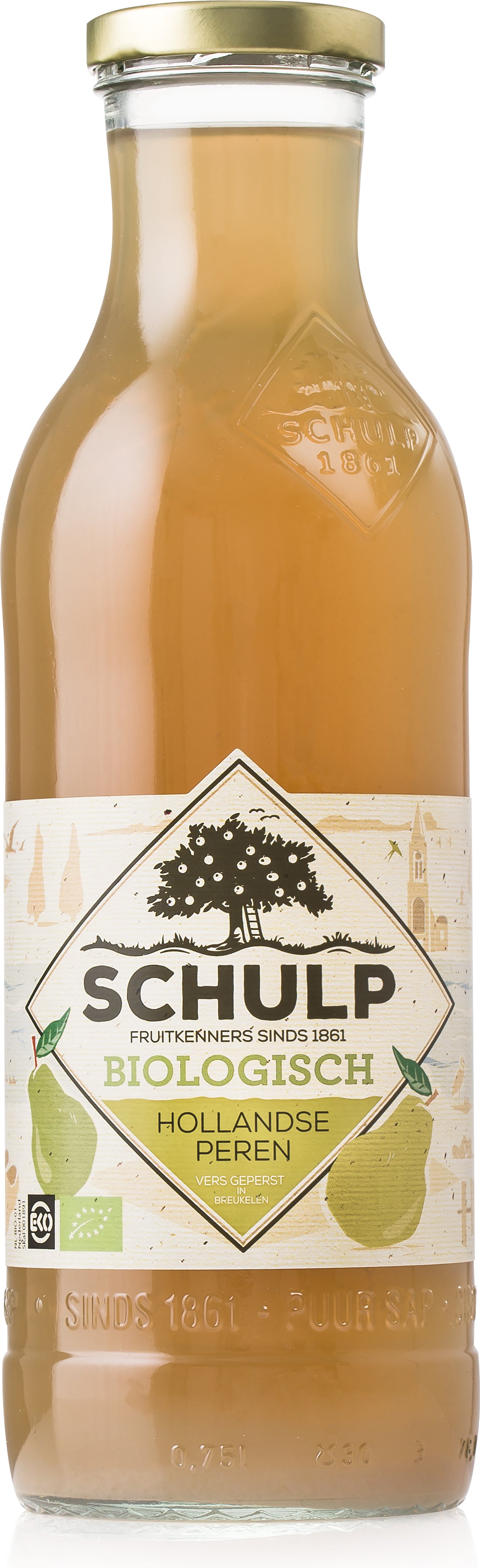 Schulp bio Hollandse perensap 750 ml