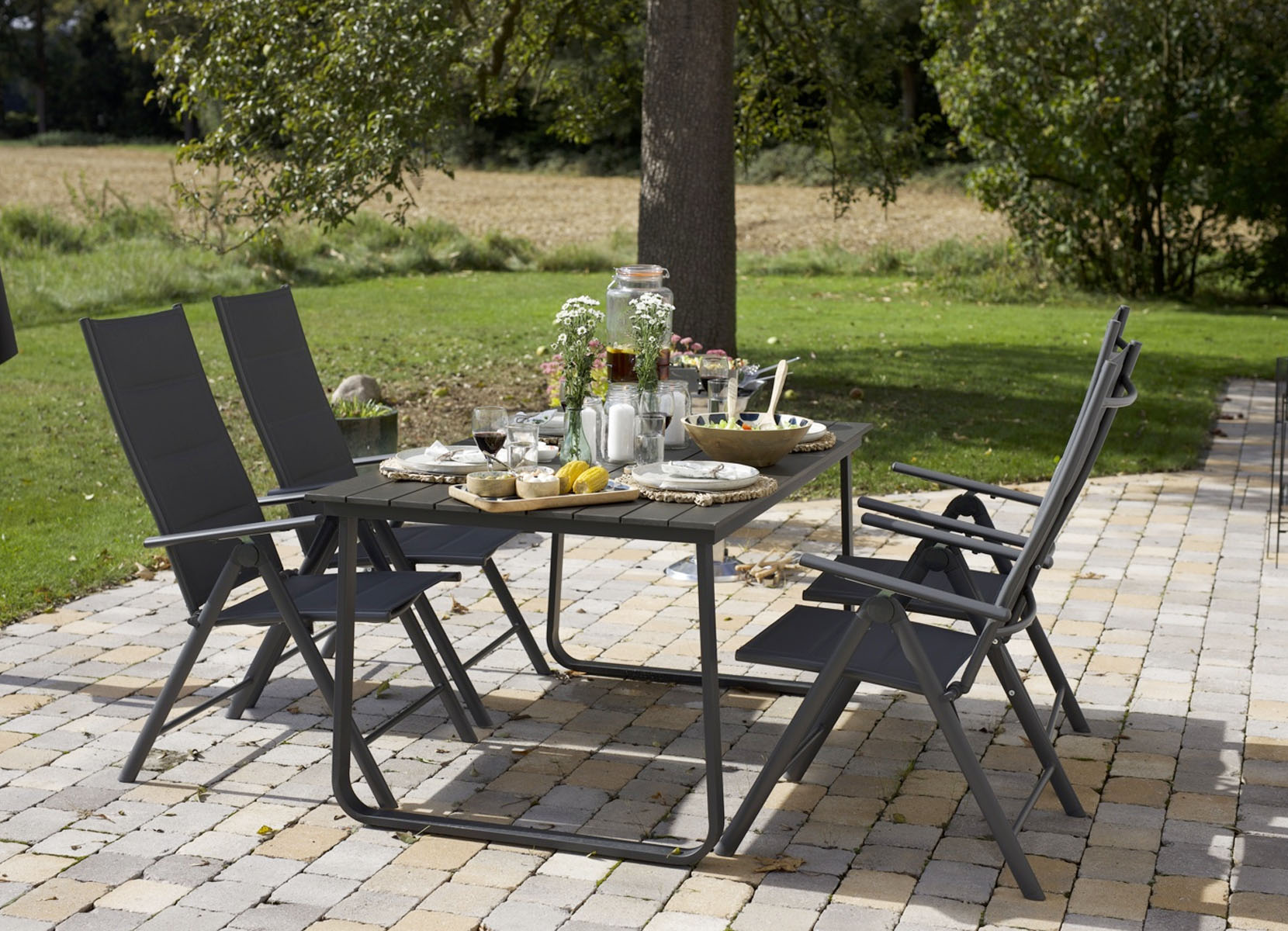 Alu-Klappsessel 57x68x110cm Anthrazit