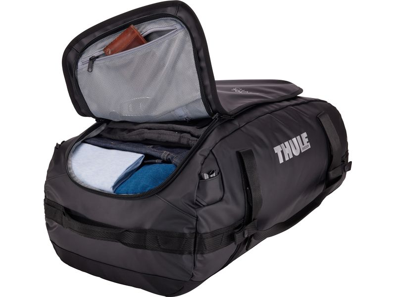 Thule Duffle Bag Chasm 70 l, Black Reisetasche und Rucksack in einem
