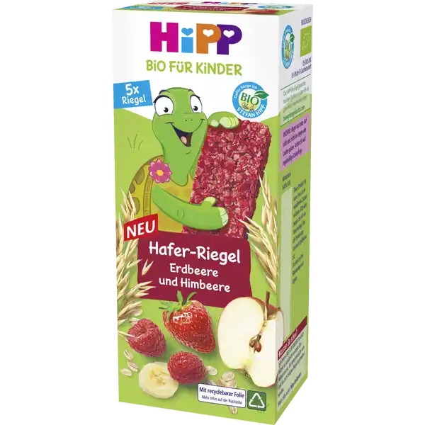 Bio für Kinder Hafer-Riegel Erdbeere & Himbeere